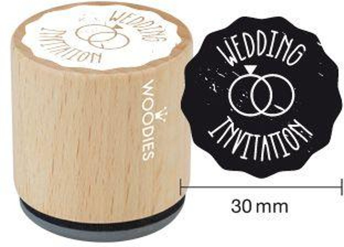 Houten handstempel Woodies | Wedding Invitation ring